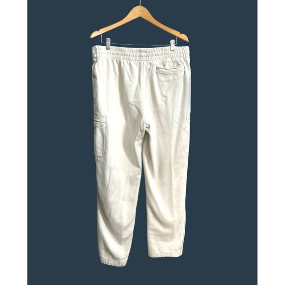 Champion Men's XL White Fleece Sweatpants with Elastic Waist & Pockets - Picture 2 of 7